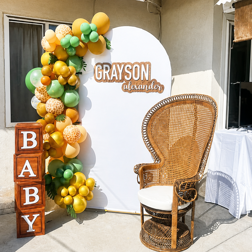 Balloon Arch Backdrop SIgn