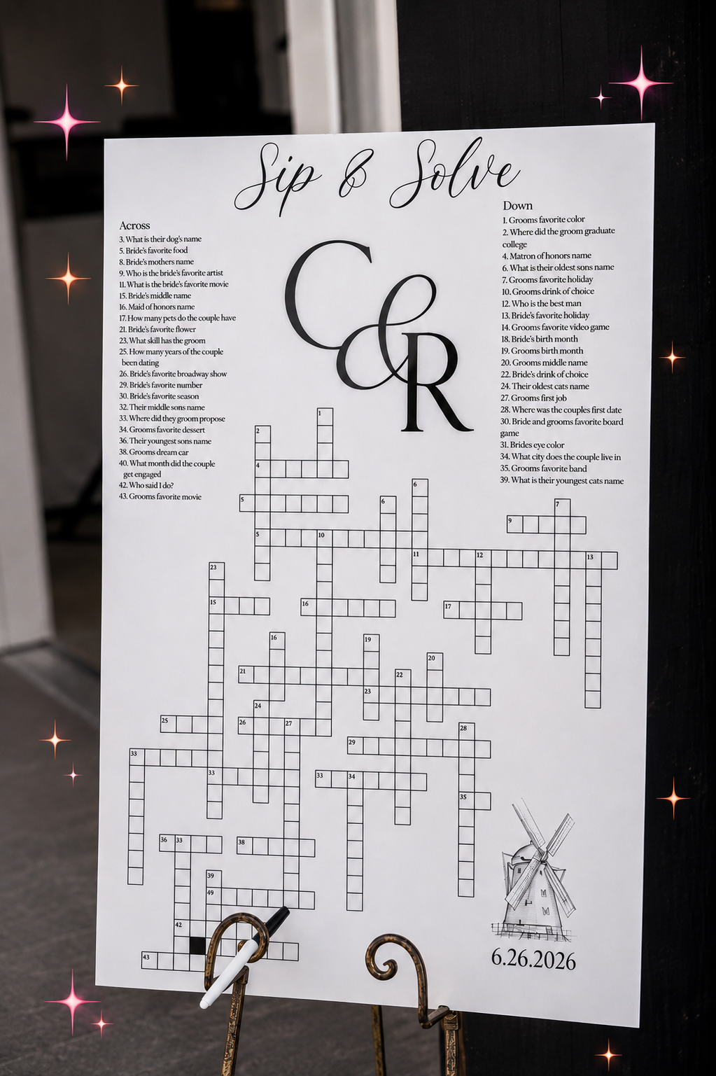 Sip & Solve Sign